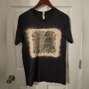 Bella Canvas Charcoal Graphic Tee Yellowstone RIP Christmas
